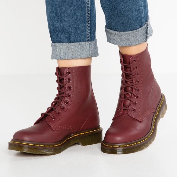 dr martens cherry red pascal